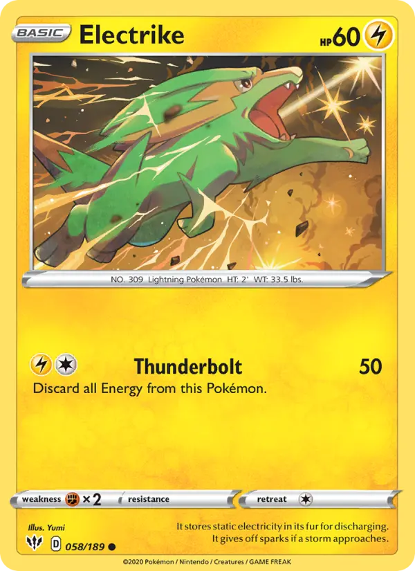 Electrike, Pokémon card
