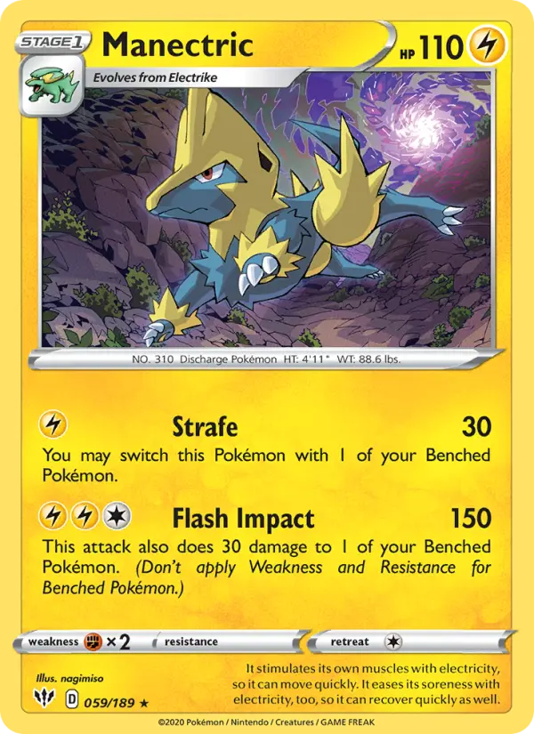 Manectric, Pokémon card