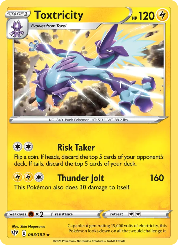 Toxtricity, Pokémon card