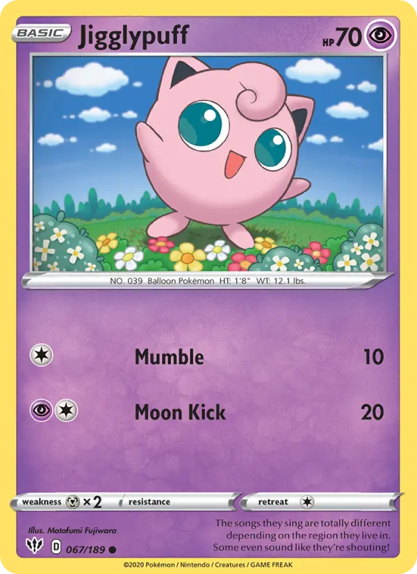 Jigglypuff, Pokémon card