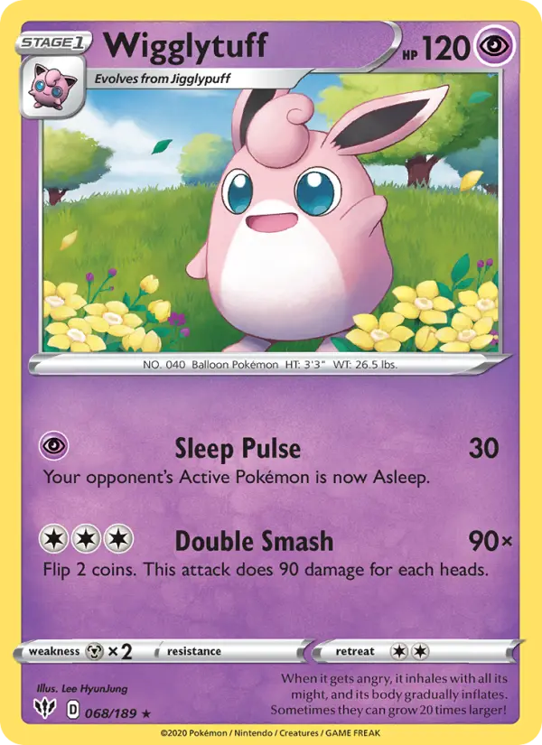Wigglytuff, Pokémon card
