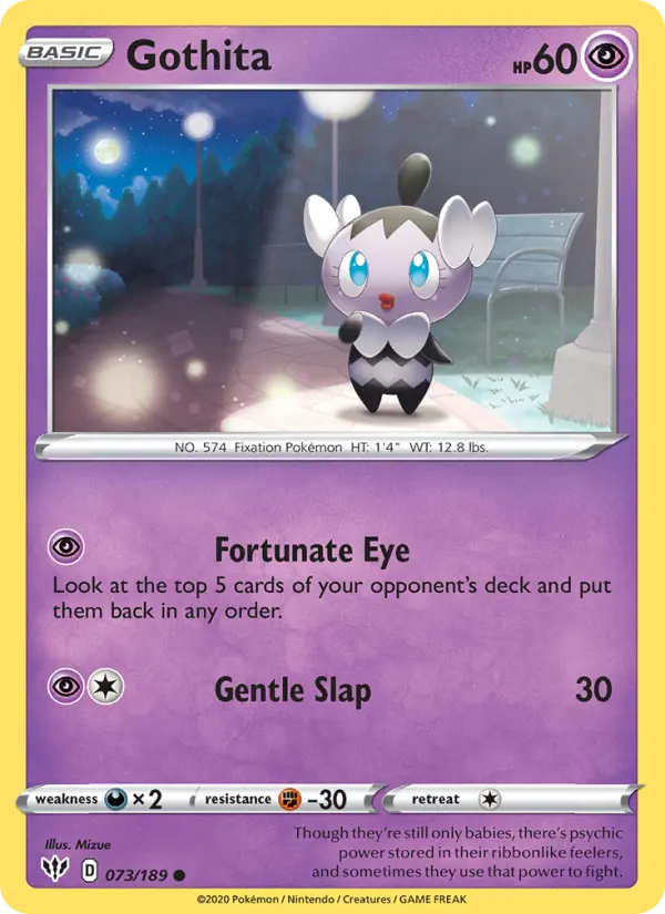 Gothita, Pokémon card