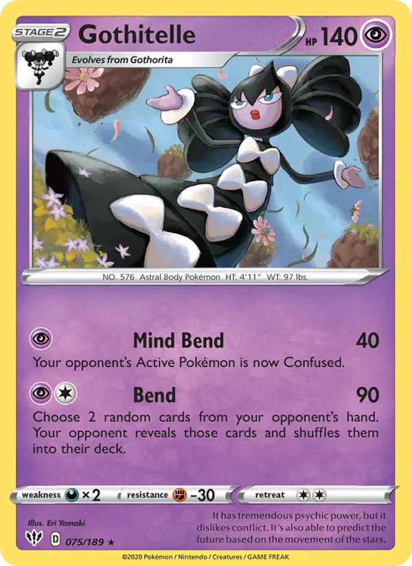Gothitelle, Pokémon card