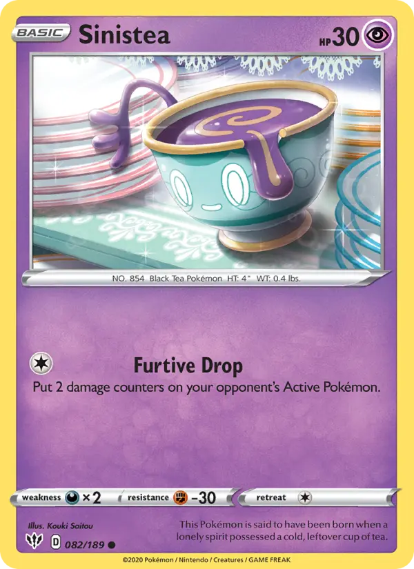 Sinistea, Pokémon card