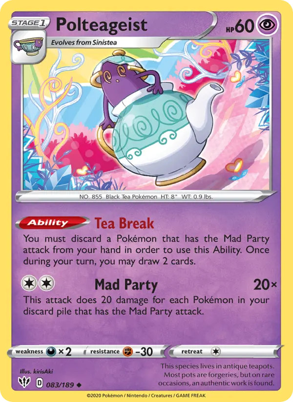Polteageist, Pokémon card