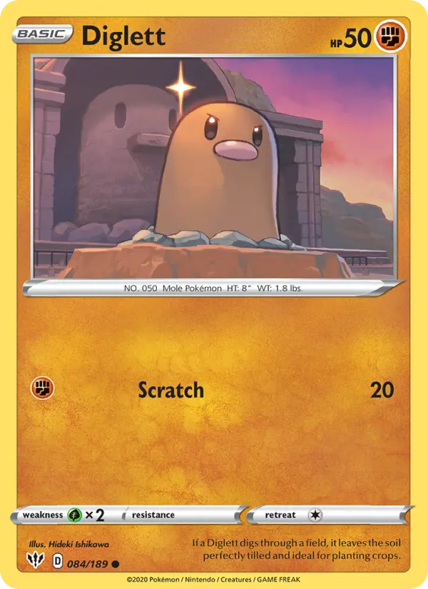 Diglett, Pokémon card