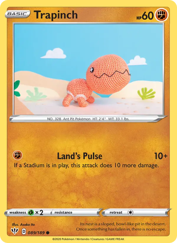 Trapinch, Pokémon card