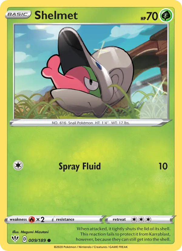Shelmet, Pokémon card