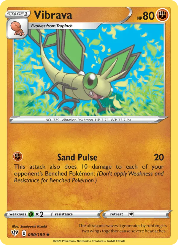 Vibrava, Pokémon card