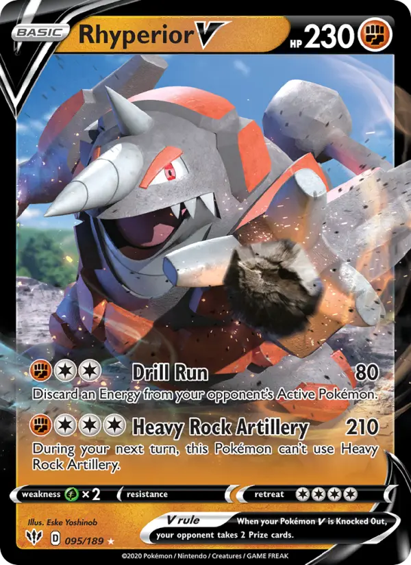 Rhyperior V, Pokémon card