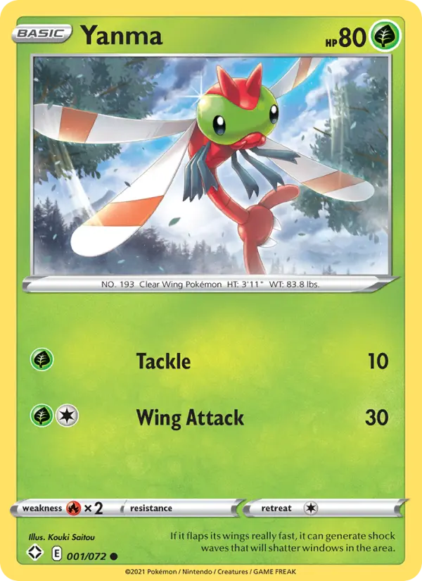 Yanma, Pokémon card