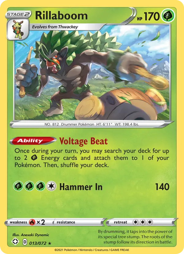 Rillaboom, Pokémon card