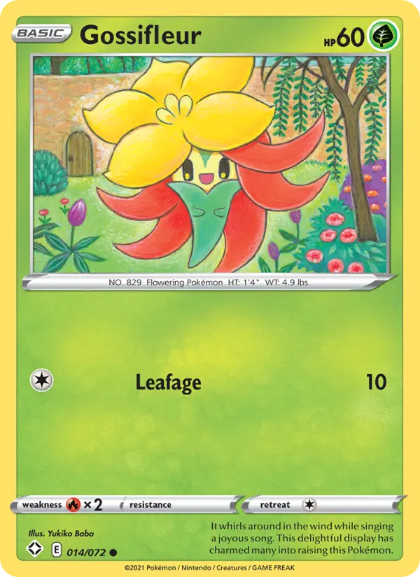 Gossifleur, Pokémon card