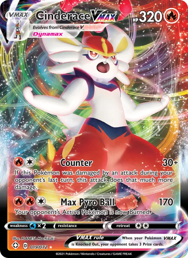 Cinderace VMAX, Pokémon card