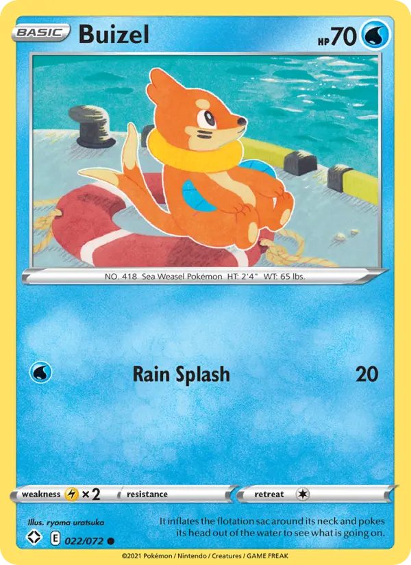 Buizel, Pokémon card