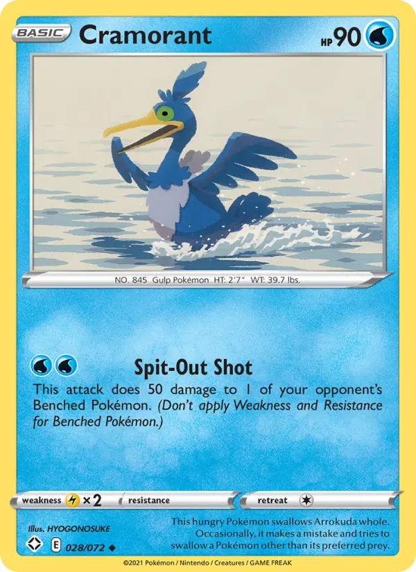 Cramorant, Pokémon card