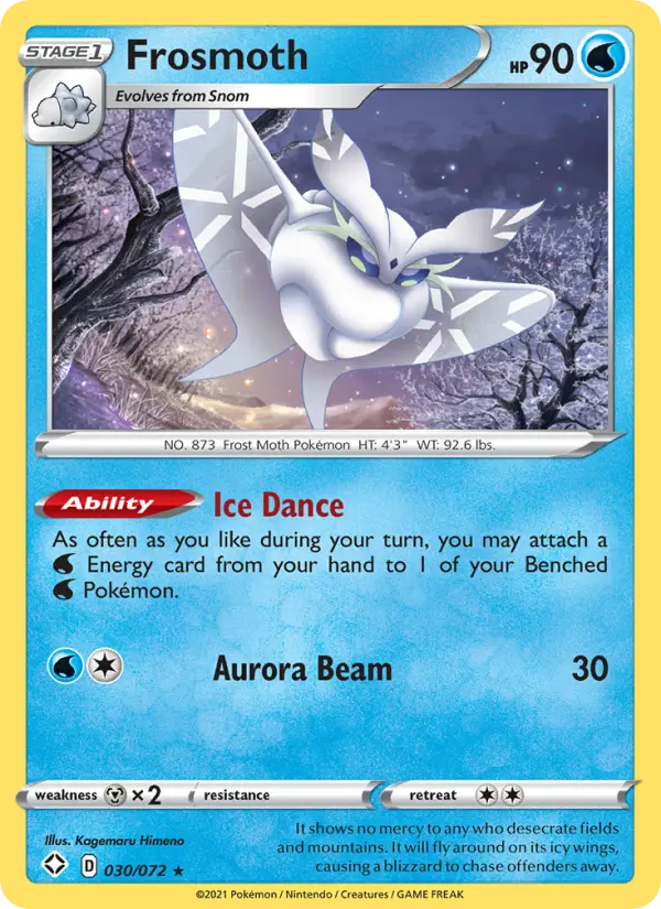 Frosmoth, Pokémon card