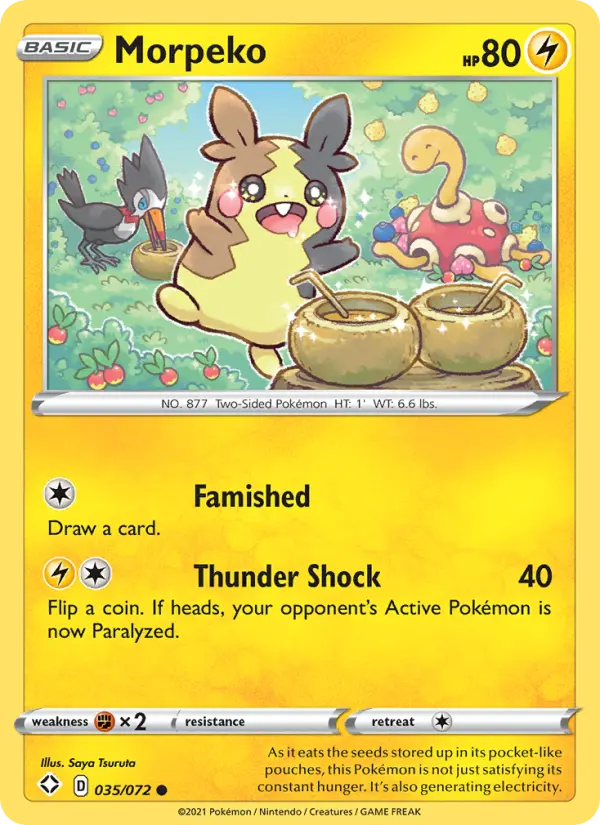 Morpeko, Pokémon card