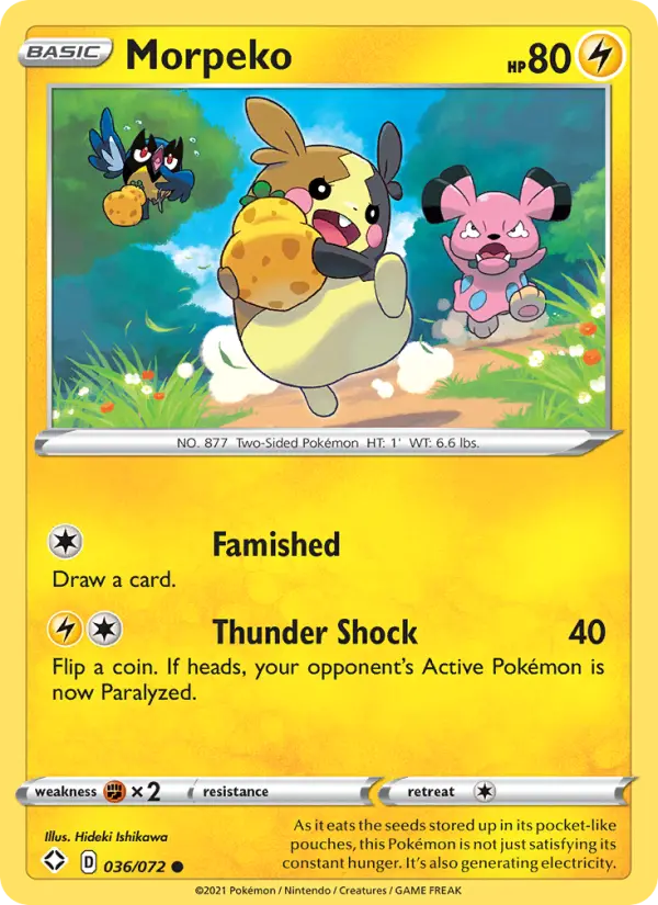 Morpeko, Pokémon card