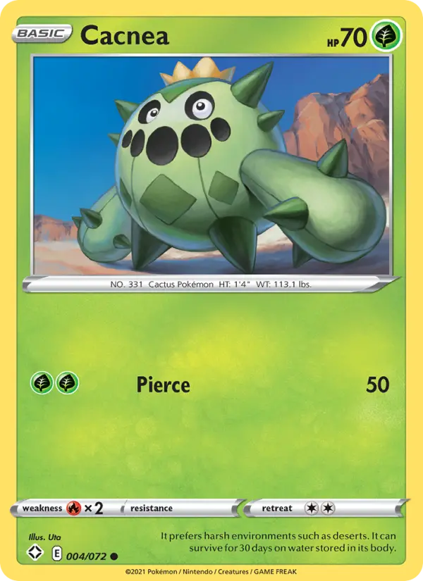 Cacnea, Pokémon card