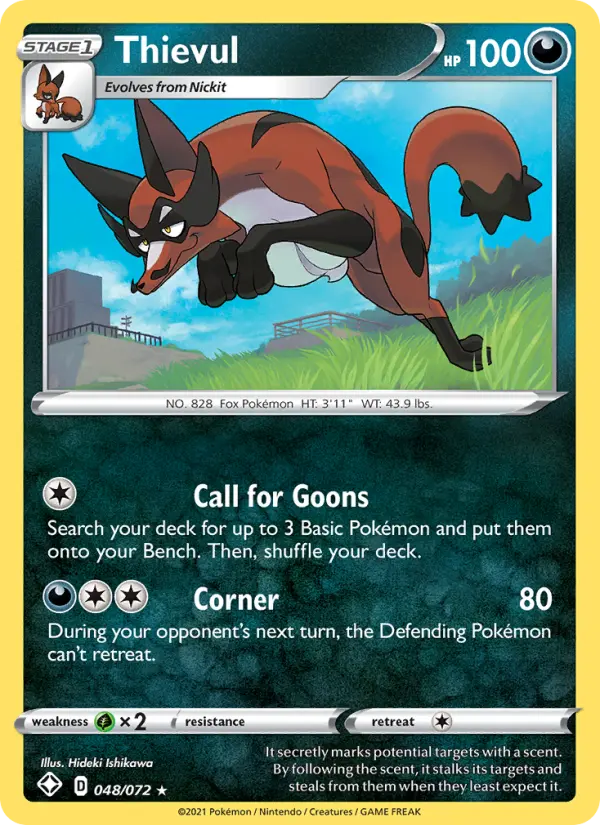 Thievul, Pokémon card