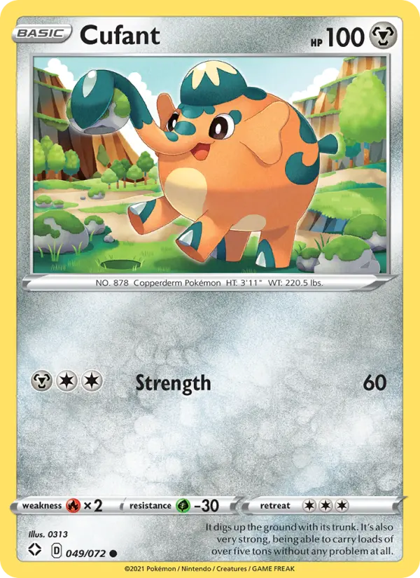 Cufant, Pokémon card