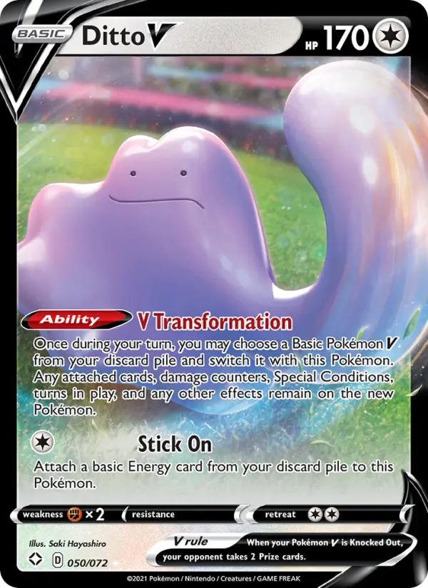 Ditto V, Pokémon card