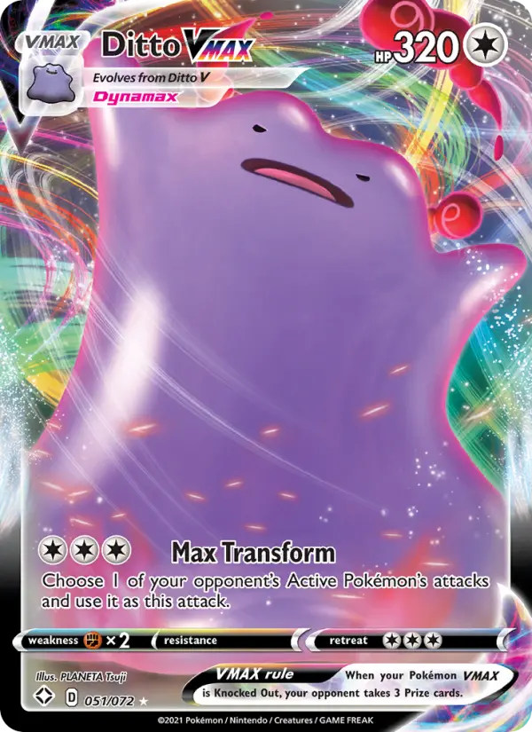 Ditto VMAX, Pokémon card