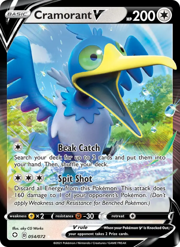 Cramorant V, Pokémon card