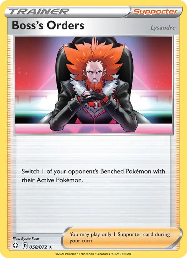 Boss's Orders (Lysandre), Pokémon card