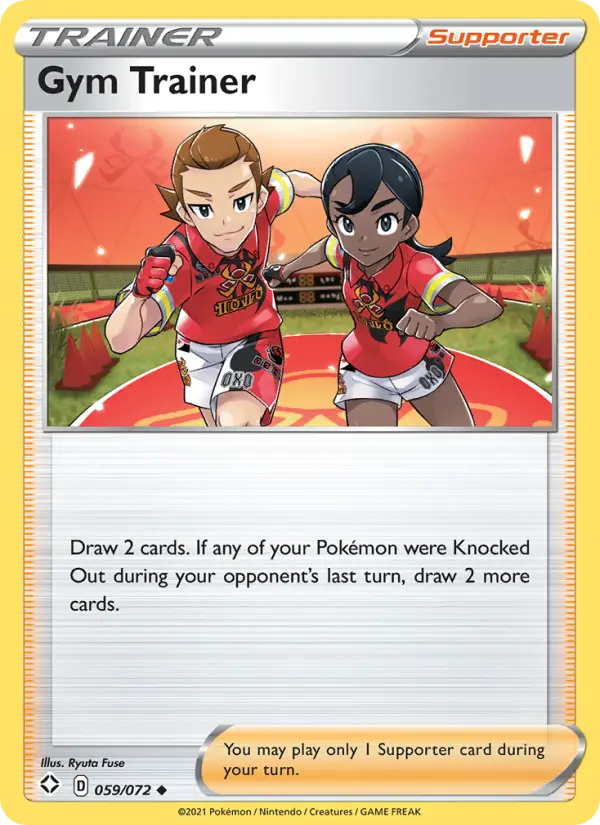 Gym Trainer, Pokémon card