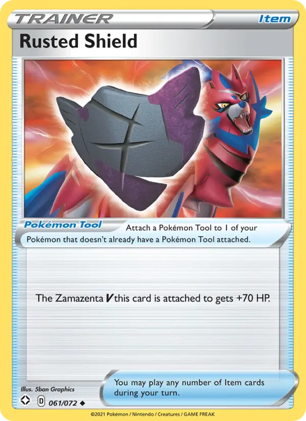 Rusted Shield, Pokémon card