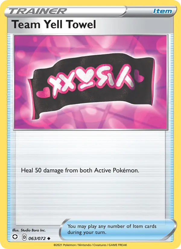 Team Yell Towel, Pokémon card