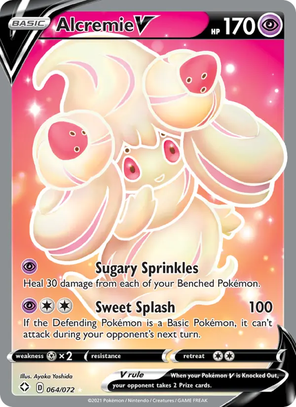 Alcremie V, Pokémon card