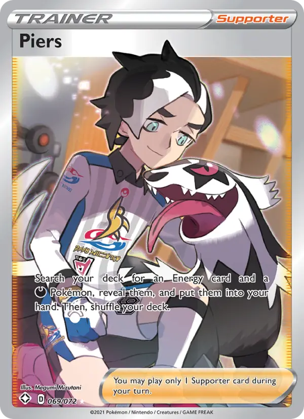 Piers, Pokémon card