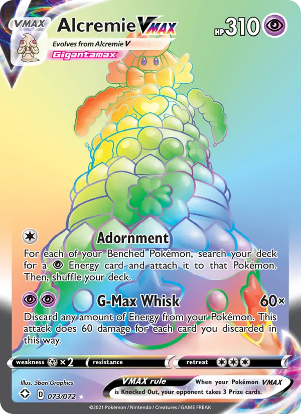 Alcremie VMAX, Pokémon card