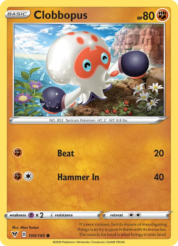 Clobbopus, Pokémon card