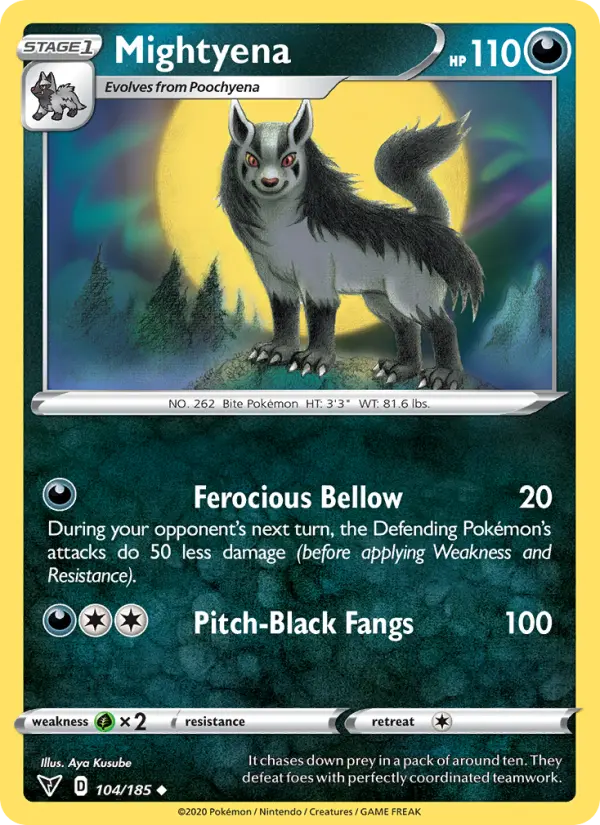 Mightyena, Pokémon card