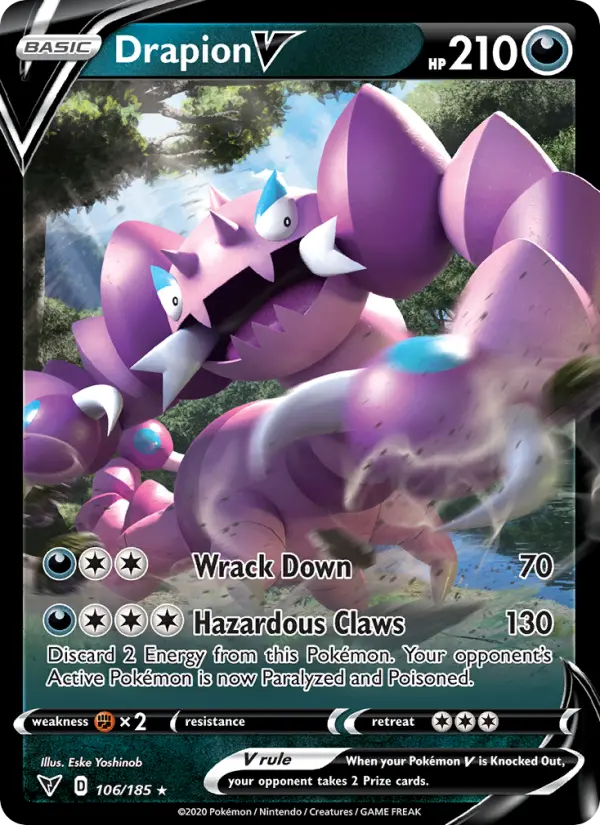 Drapion V, Pokémon card