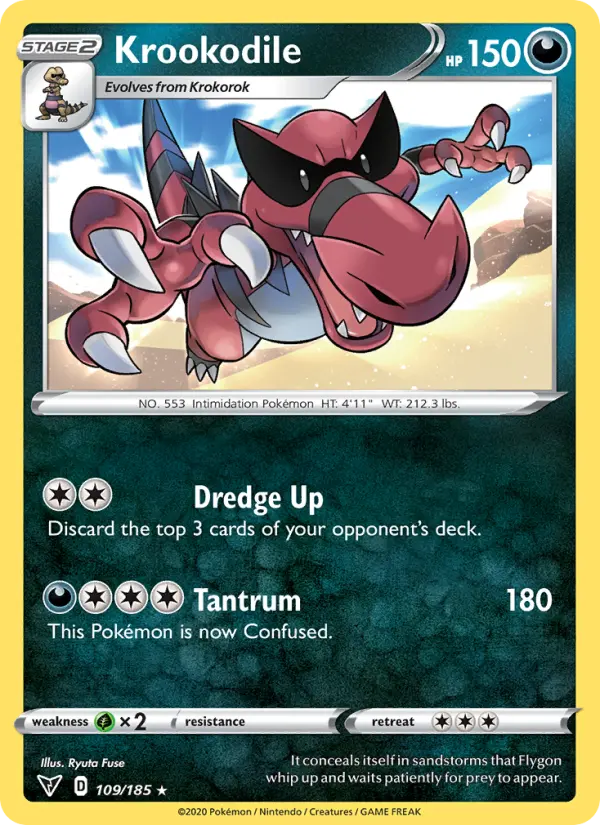 Krookodile, Pokémon card