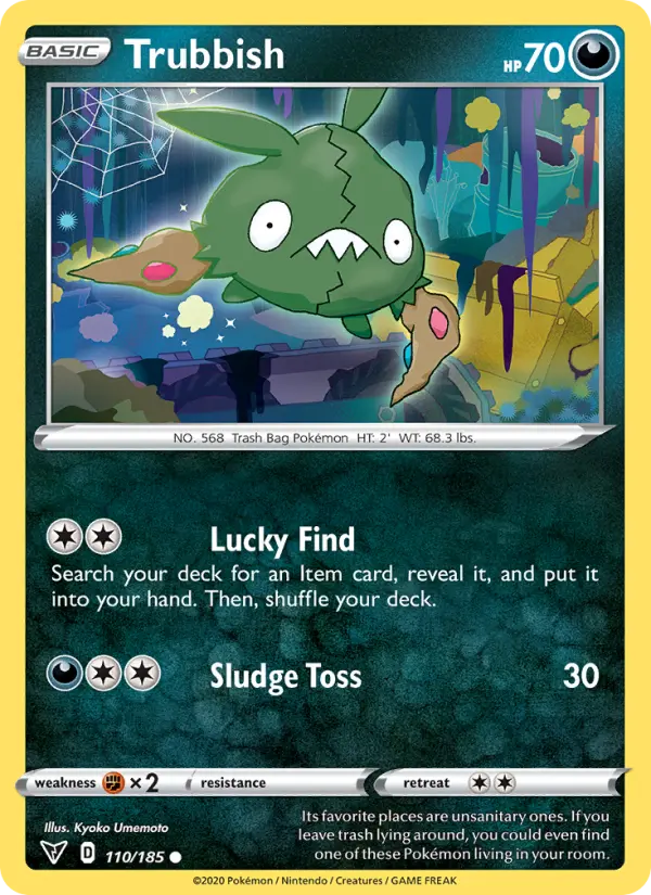 Trubbish, Pokémon card
