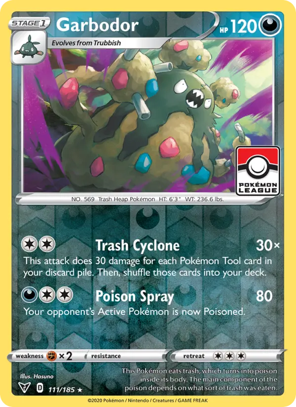 Garbodor, Pokémon card