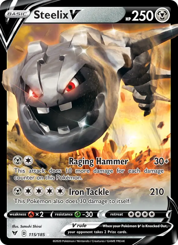Steelix V, Pokémon card