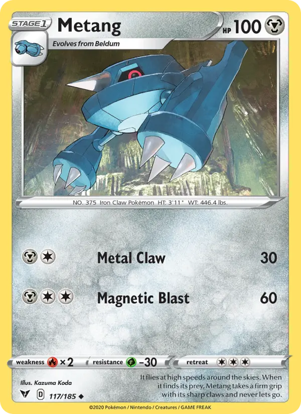 Metang, Pokémon card