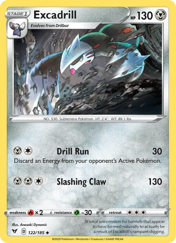 Excadrill, Pokémon card