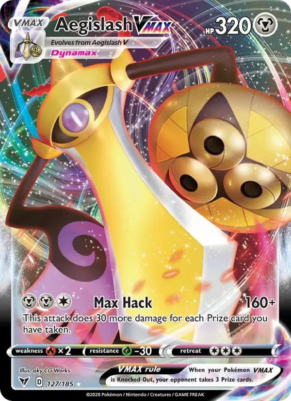 Aegislash VMAX, Pokémon card