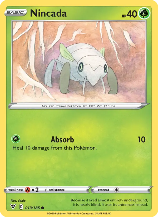 Nincada, Pokémon card