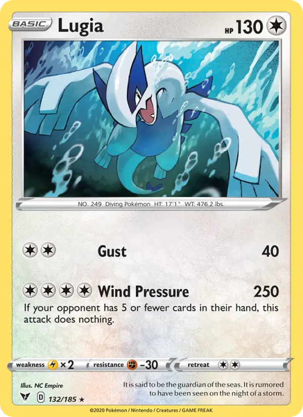 Lugia, Pokémon card