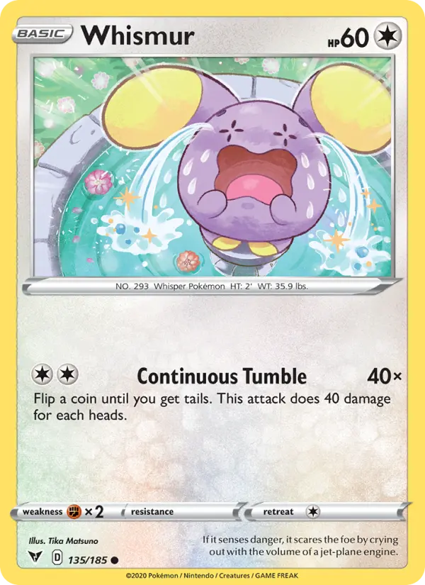 Whismur, Pokémon card