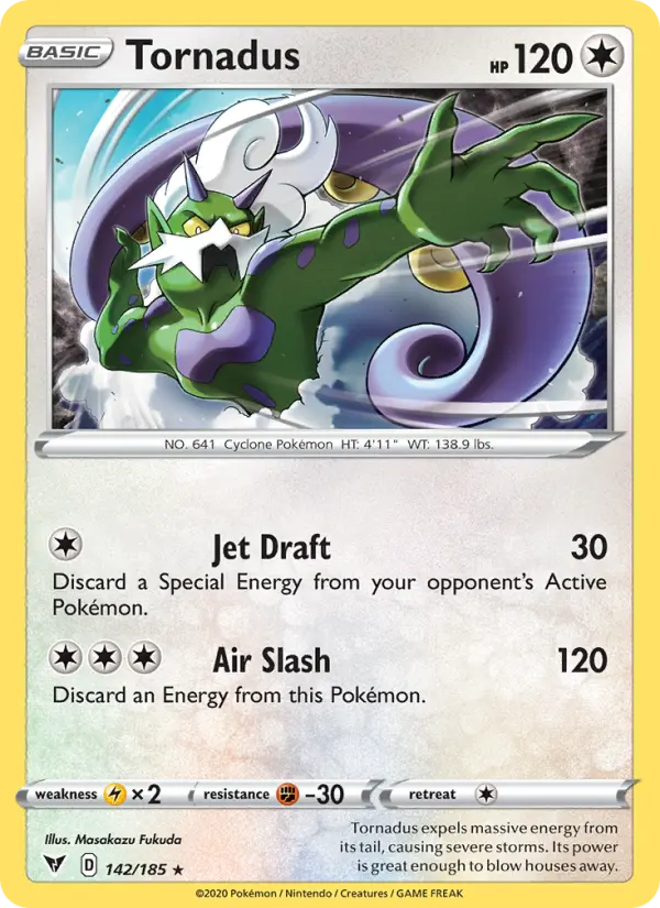 Tornadus, Pokémon card